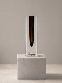Asta Strömberg for Strömbergshyttan Sommerso Glass Bud Vase, Sweden, 1960s