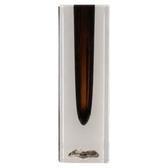 Asta Strömberg for Strömbergshyttan Sommerso Glass Bud Vase, Sweden, 1960s