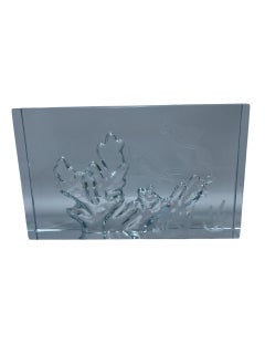 Bloque de cristal de mediados de siglo para acuario, de Asta Strömberg para Strömbergshyttan, Suecia