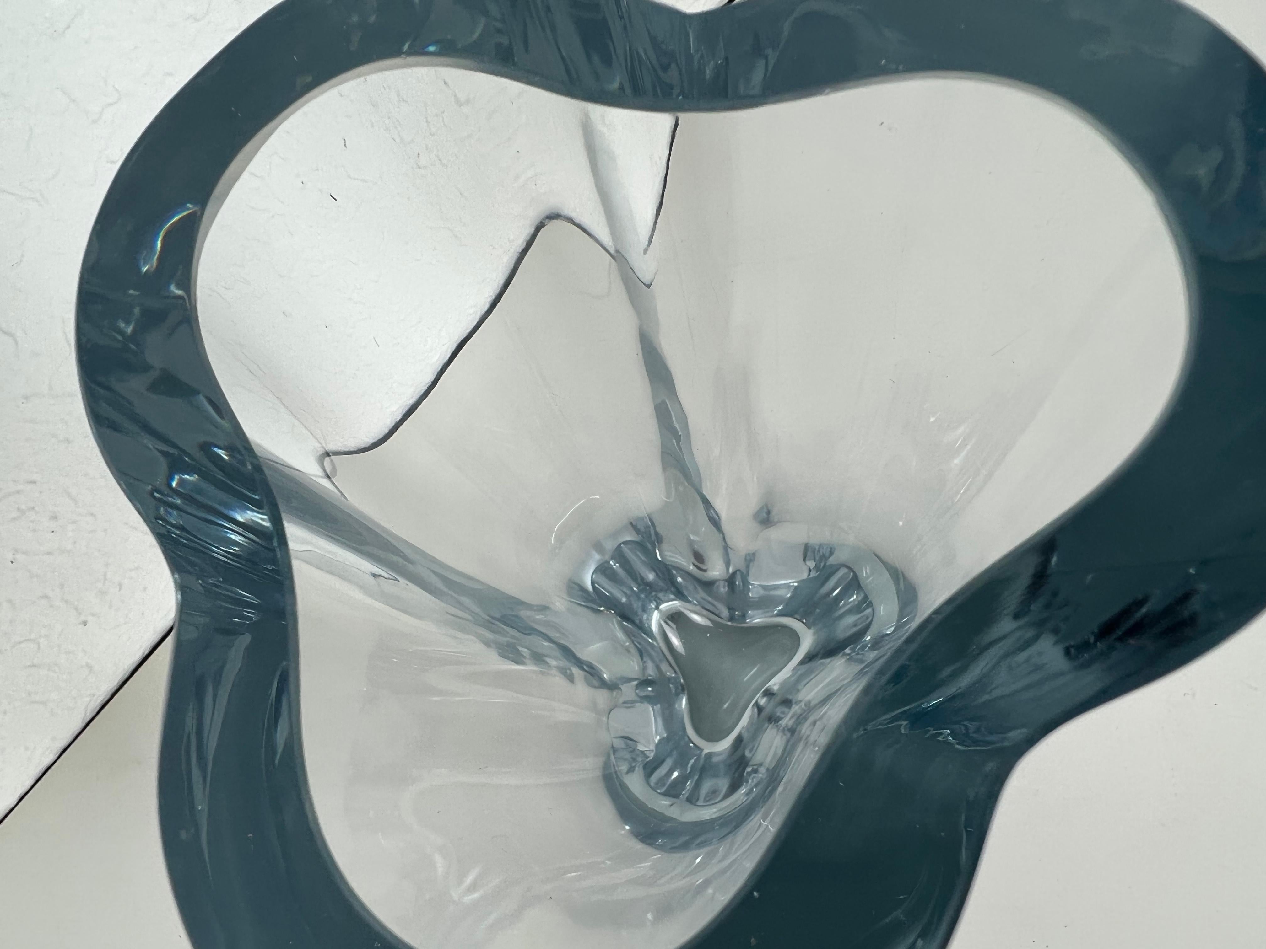 Asta Stromberg Tri-Symmetric Crystal Glass Vase 2