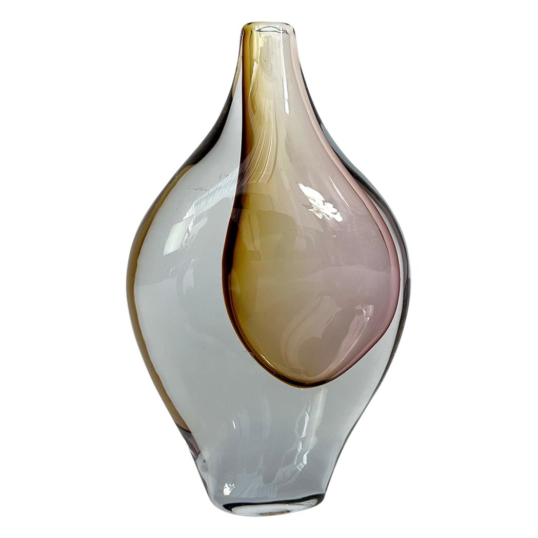 Asta Strömberg Vase Strömbergshyttan Glass Sweden B297 Crystal 1950s