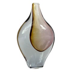 Asta Strömberg Vase Strömbergshyttan Glass Sweden B297 Crystal 1950s