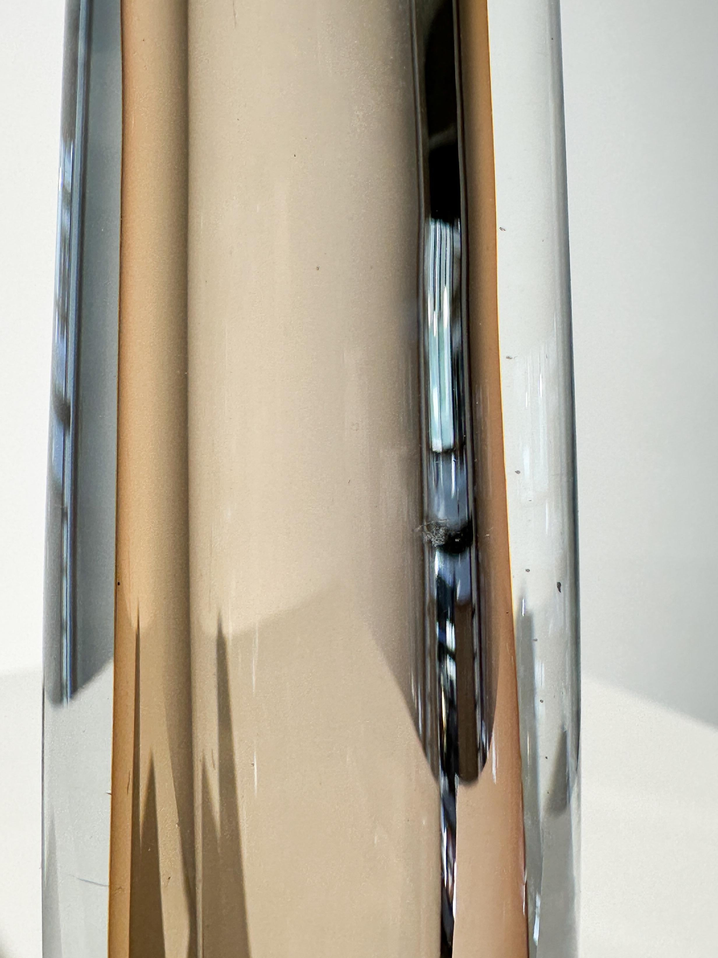 Mid-20th Century Asta Strömberg Vase Strömbergshyttan Sputnik Crystal Glass Sommerso 1950s Sweden