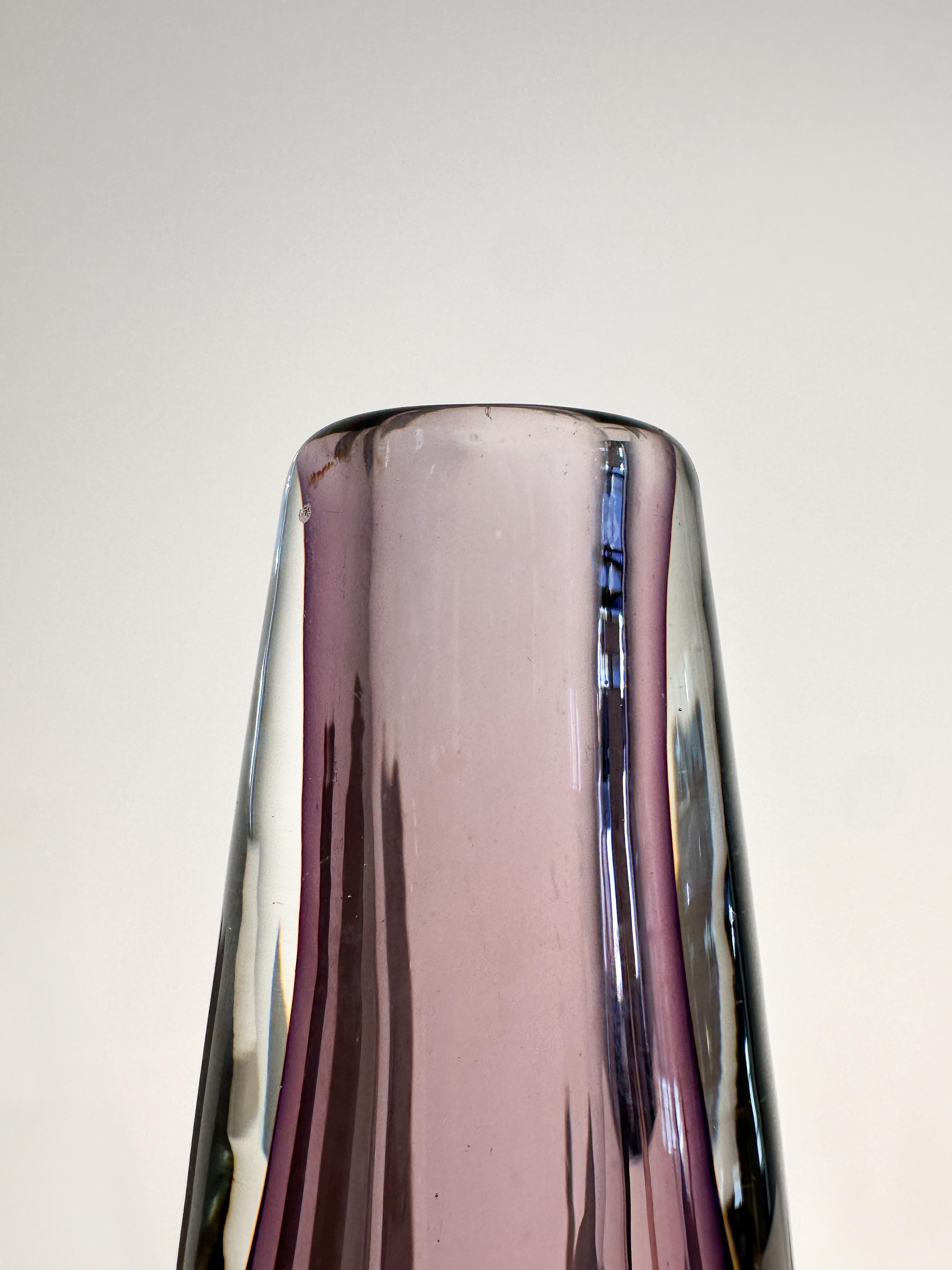 Asta Strömberg Vaso Strömbergshyttan Sputnik Vetro Sommerso Svezia 1950s In condizioni buone in vendita a Basel, BS