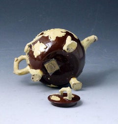 Astbury Type Early Staffordshire Pottery Teapot Mid-18th Century English