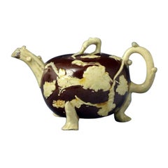 Astbury Type Early Staffordshire Pottery Teapot Mid-18th Century English