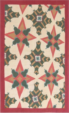 „Aster“ – Entworfen von Richard Keith Langham: Moderner Aubusson-Teppich in Beige