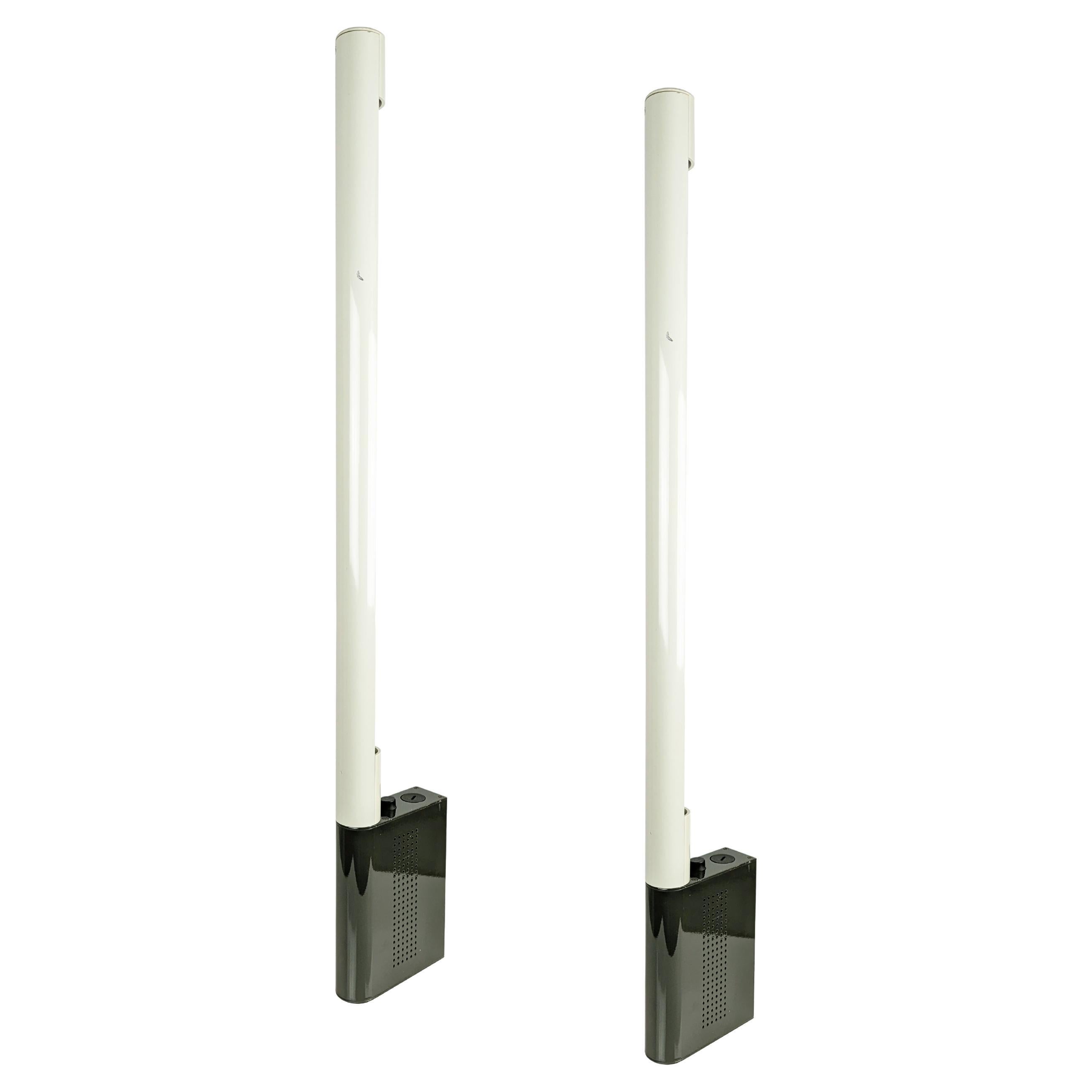 Aster Neon Wall Lamps by Rodolfo Bonettto for Lumi, 1980s, Set of 2 For Sale