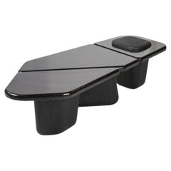Asthila Low Table in Natural Oak Veneer by Pendhapa