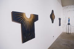 From the Series Sacred Clothes, Symbolist Abstract, Mixed Media and Wood