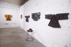 Abiti sacri / Edizione nera, astratto simbolista, tecnica mista e legno