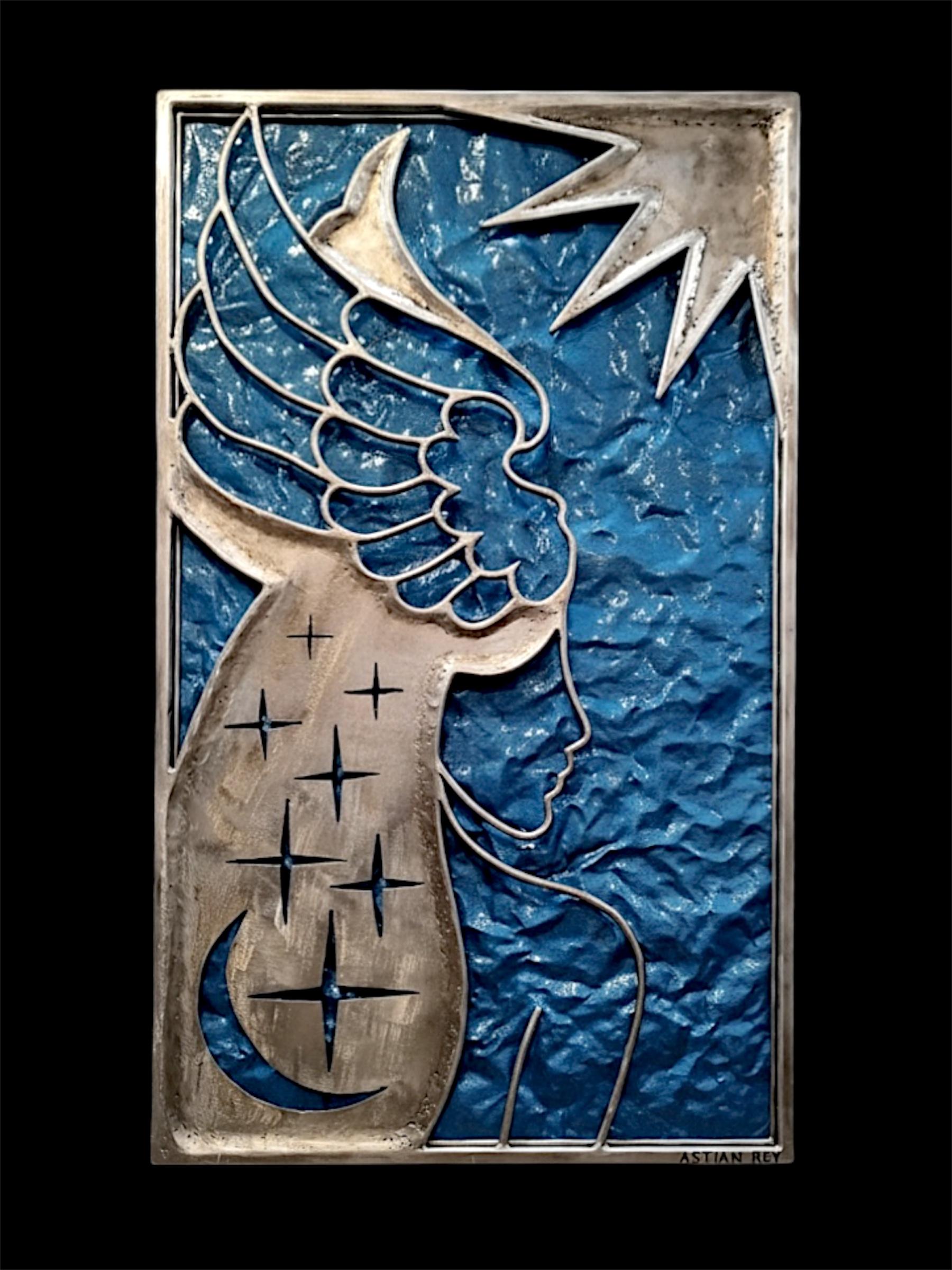Astian Rey Figurative Sculpture - "WINGED GODDESS"