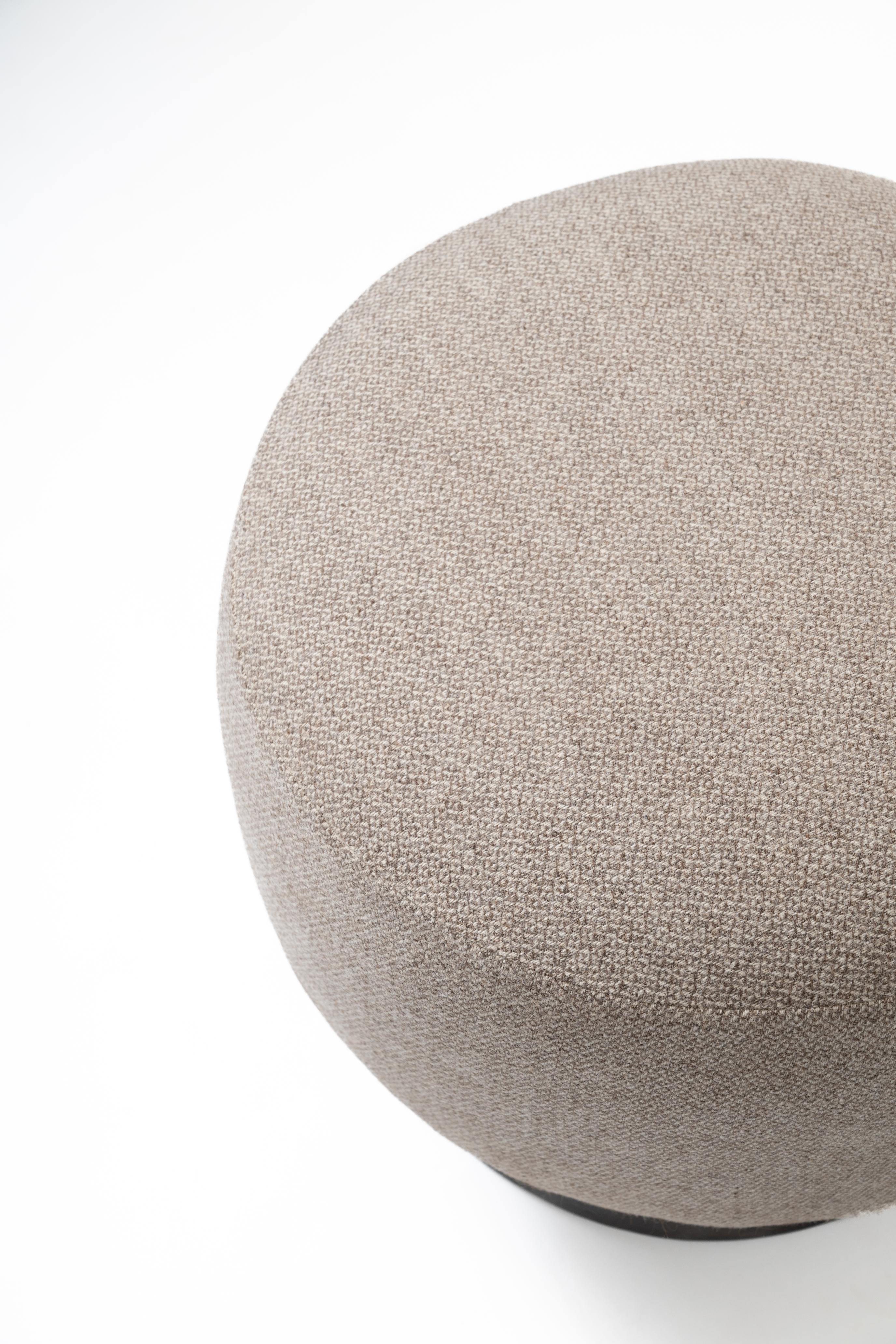 Designed by Ashley Yeates, 'The Modern Hepburn,' handcrafted in California using FSC-certified wood, natural tree latex foam, organic cotton, wool batting, non-toxic finishes and natural fabrics. COM/COL

The Valentine Poufs are sustainably designed