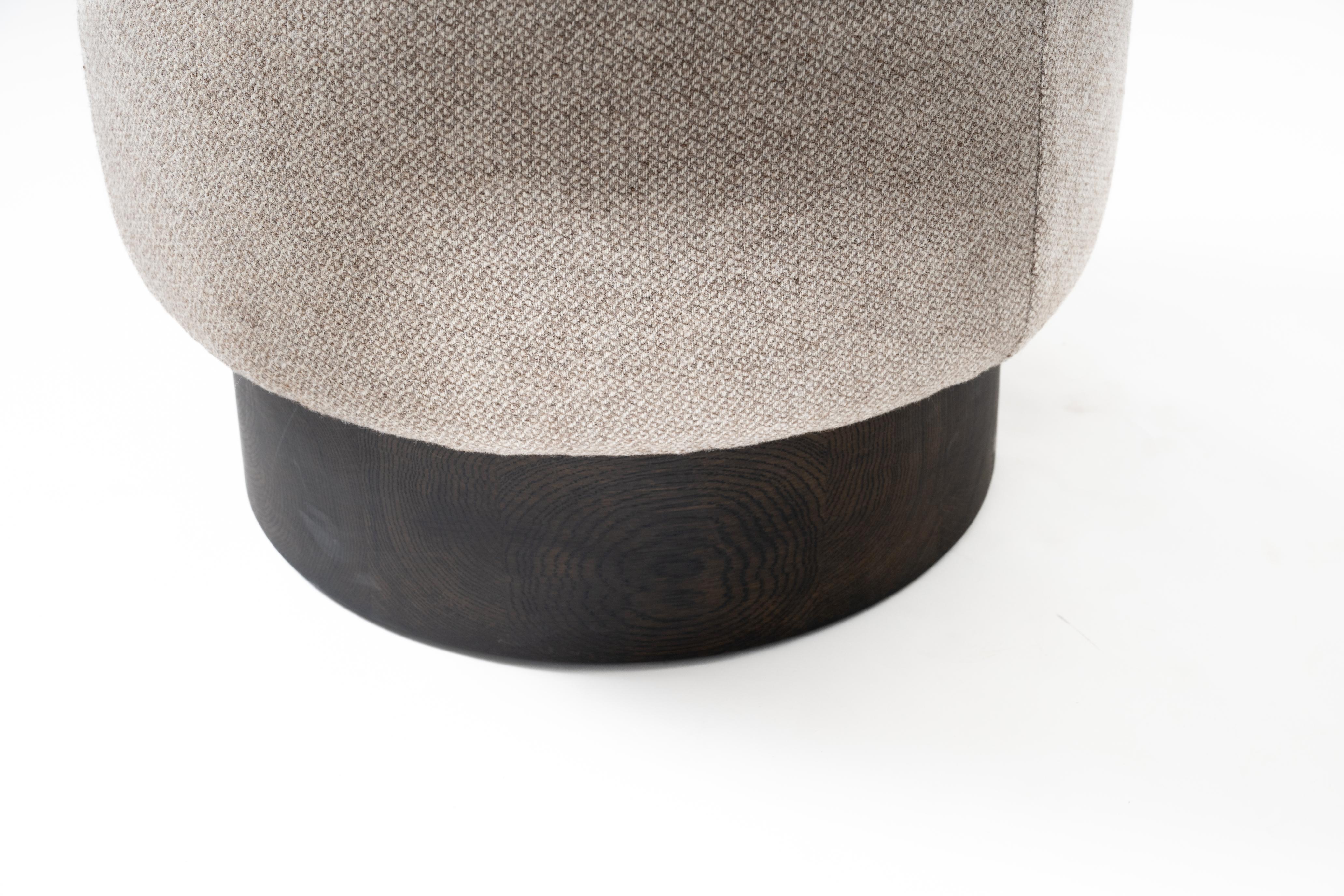 Hand-Crafted Valentine Pouf For Sale