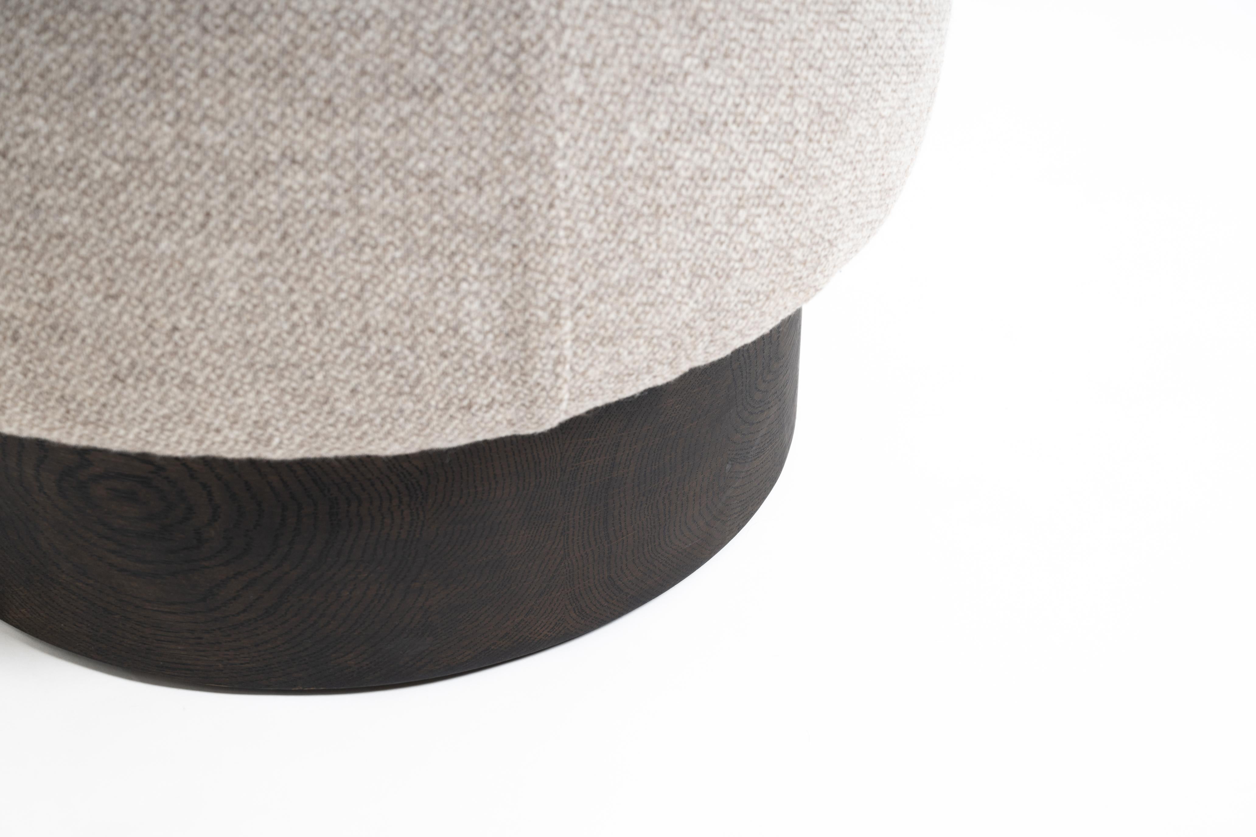 Oak Valentine Pouf For Sale