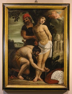 Saint Sébastien Petrazzi Peinture XVIIe siècle Huile sur toile Ancien maître Sienne Art