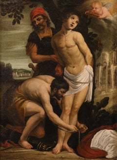 Saint Sébastien Petrazzi Peinture XVIIe siècle Huile sur toile Ancien maître Sienne Art