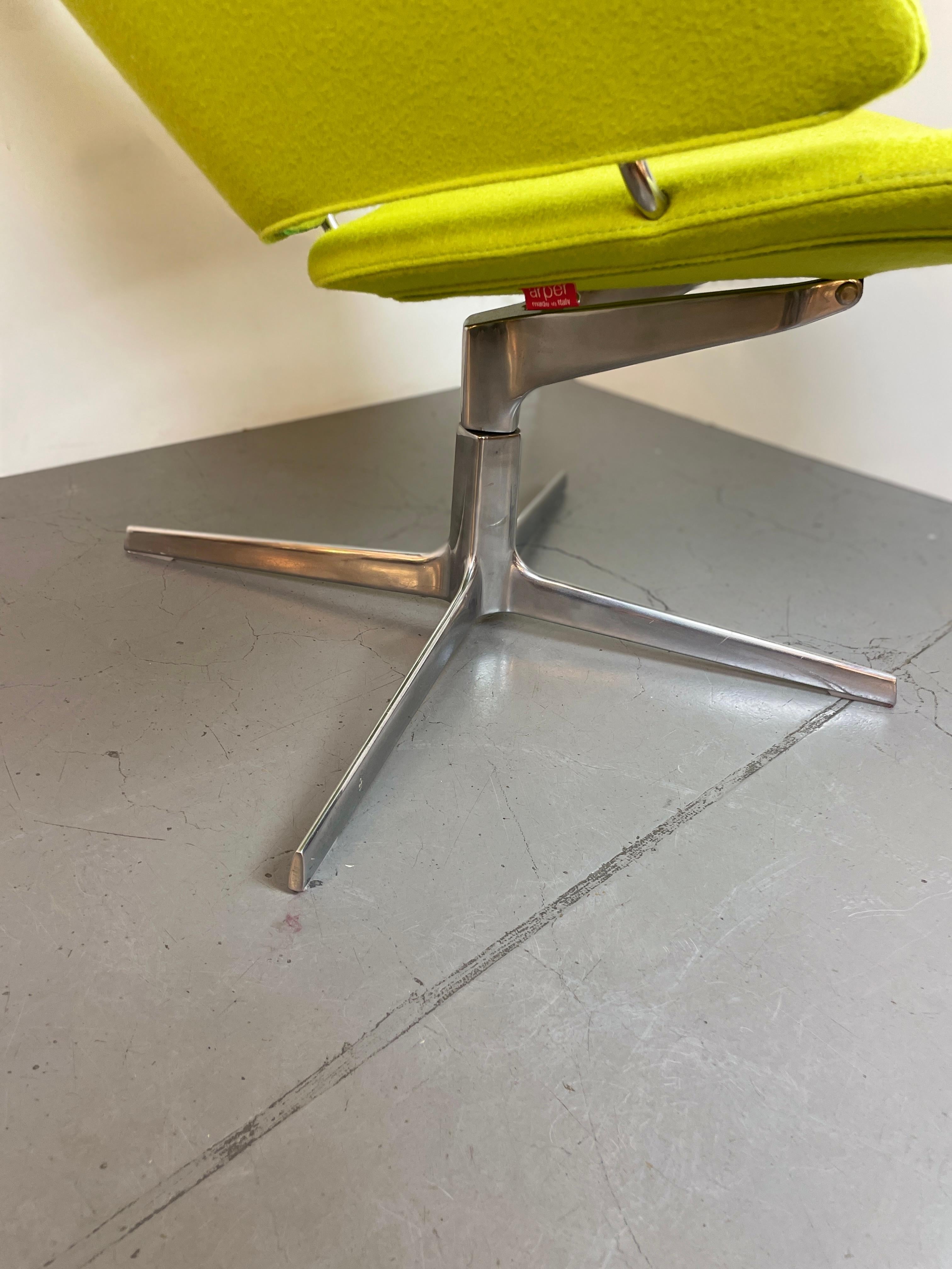 Aluminum Aston 1920 Lounge Chair by Jean Marie Massaud for Arper, 2000