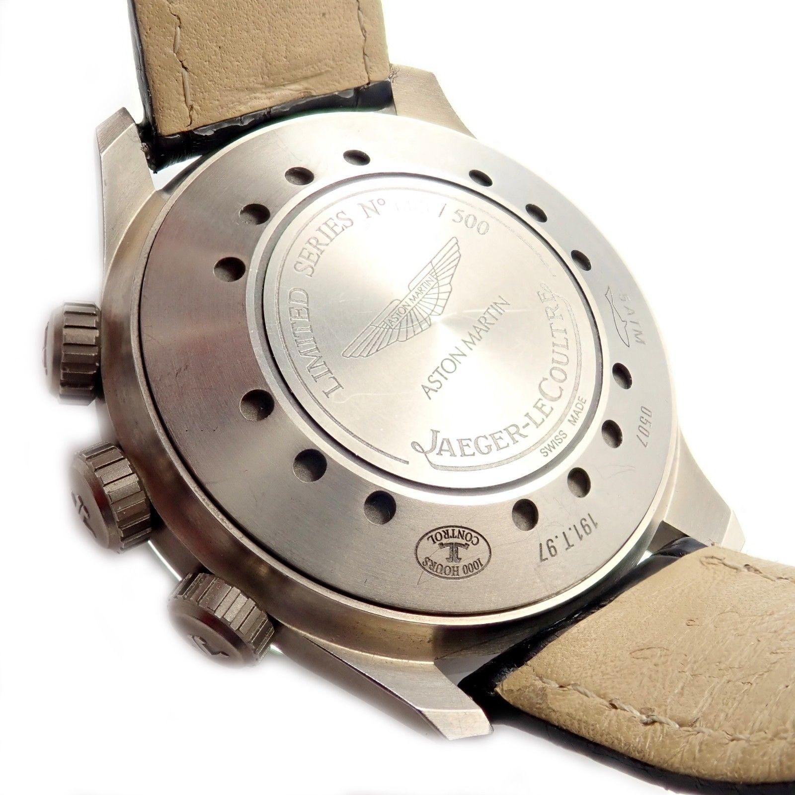 Aston Martin Jaeger LeCoultre Titanium AMVOX1 Alarm Watch Reference 191.T.97 1
