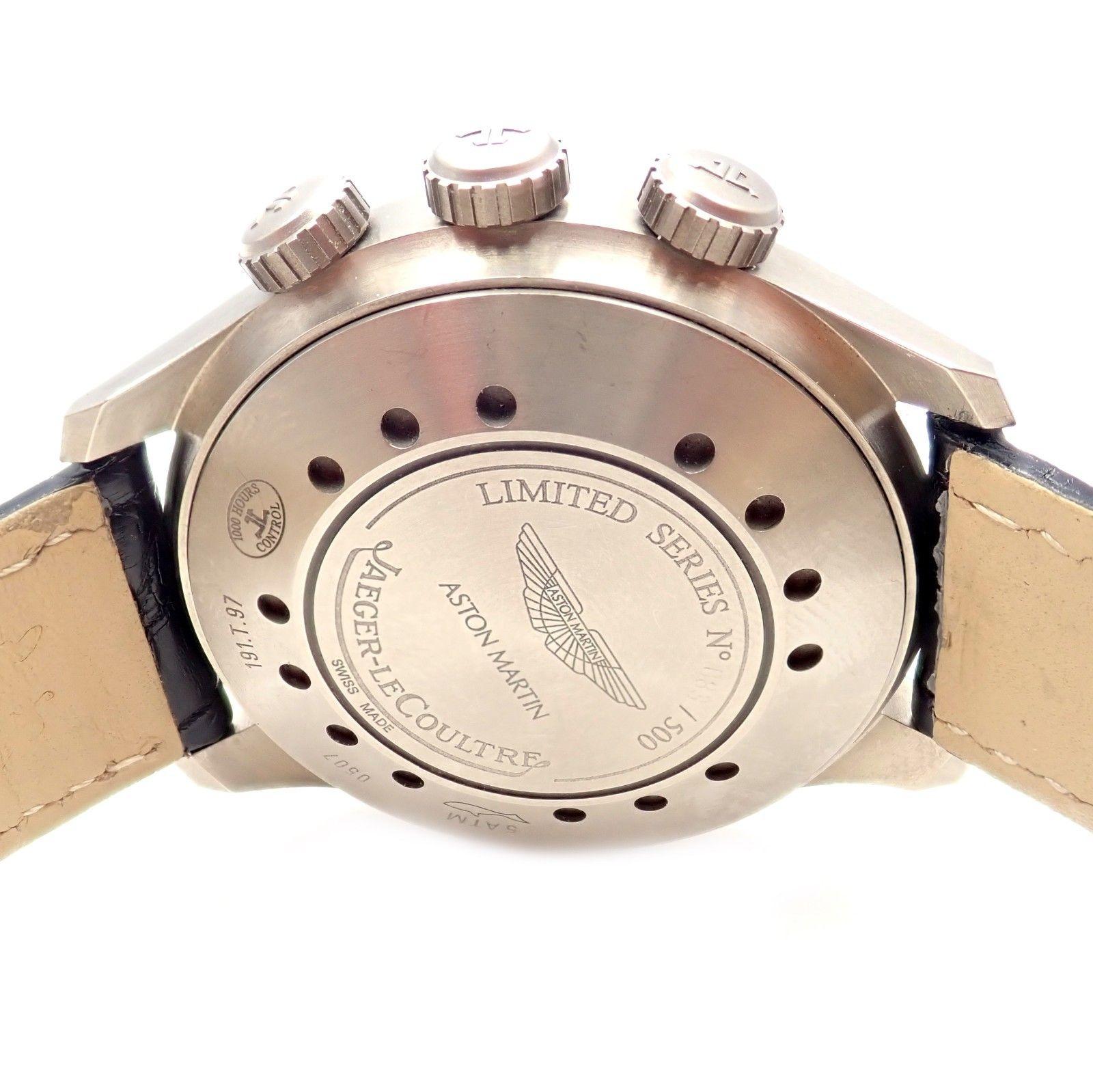 Aston Martin Jaeger LeCoultre Titanium AMVOX1 Alarm Watch Reference 191.T.97 2