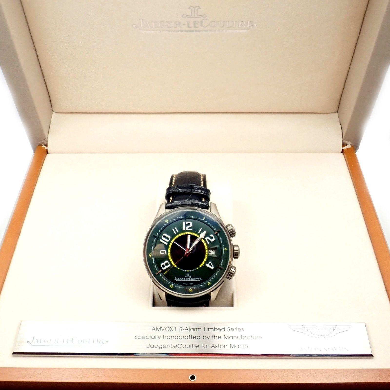 Aston Martin Jaeger LeCoultre Titanium AMVOX1 Alarm Watch Reference 191.T.97 5