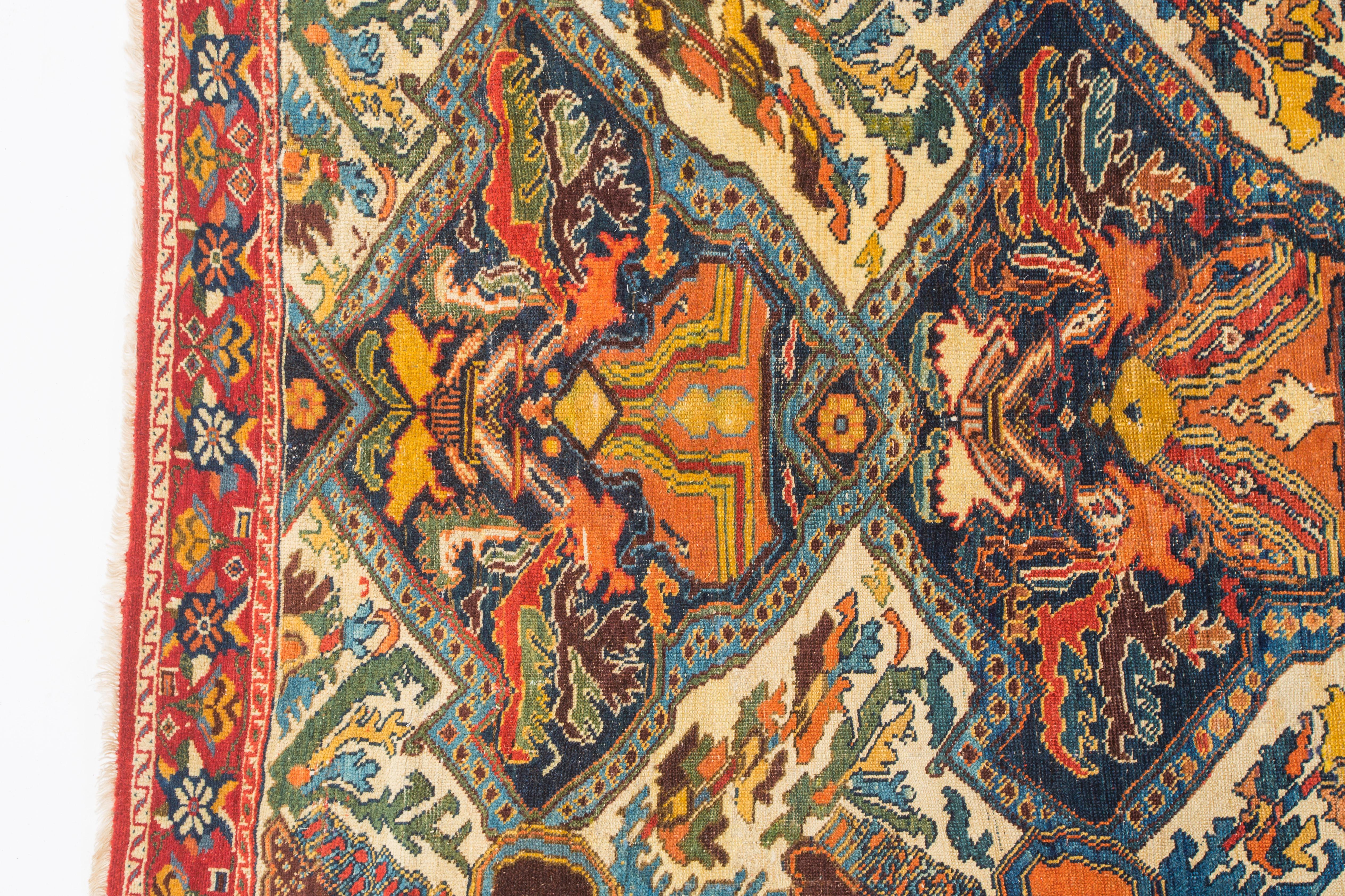 Persian Astonishing 19th Century Rare Afshar Tribal rug  featured in famous book  For Sale