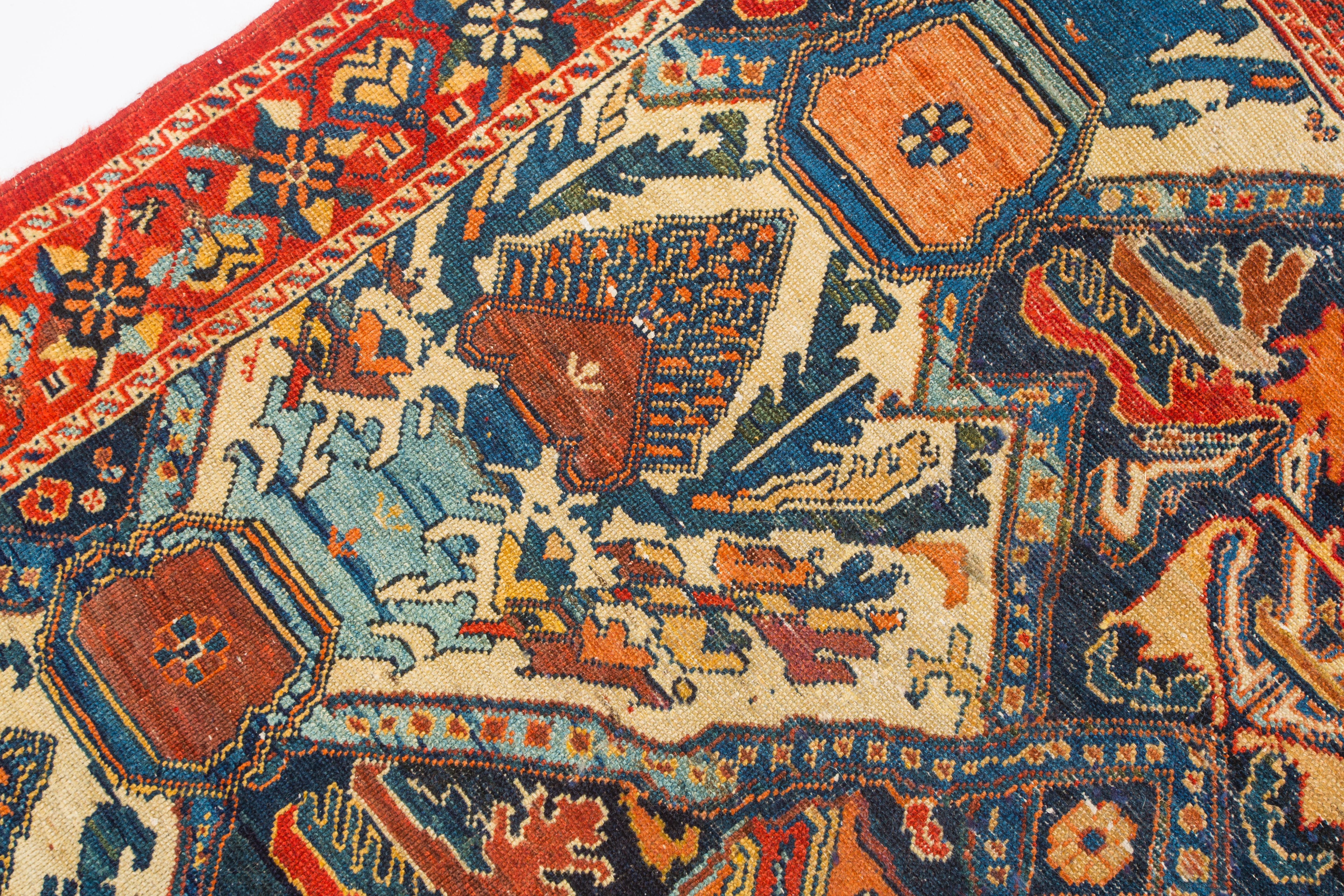 Late 19th Century Astonishing 19th Century Rare Afshar Tribal rug  featured in famous book  For Sale