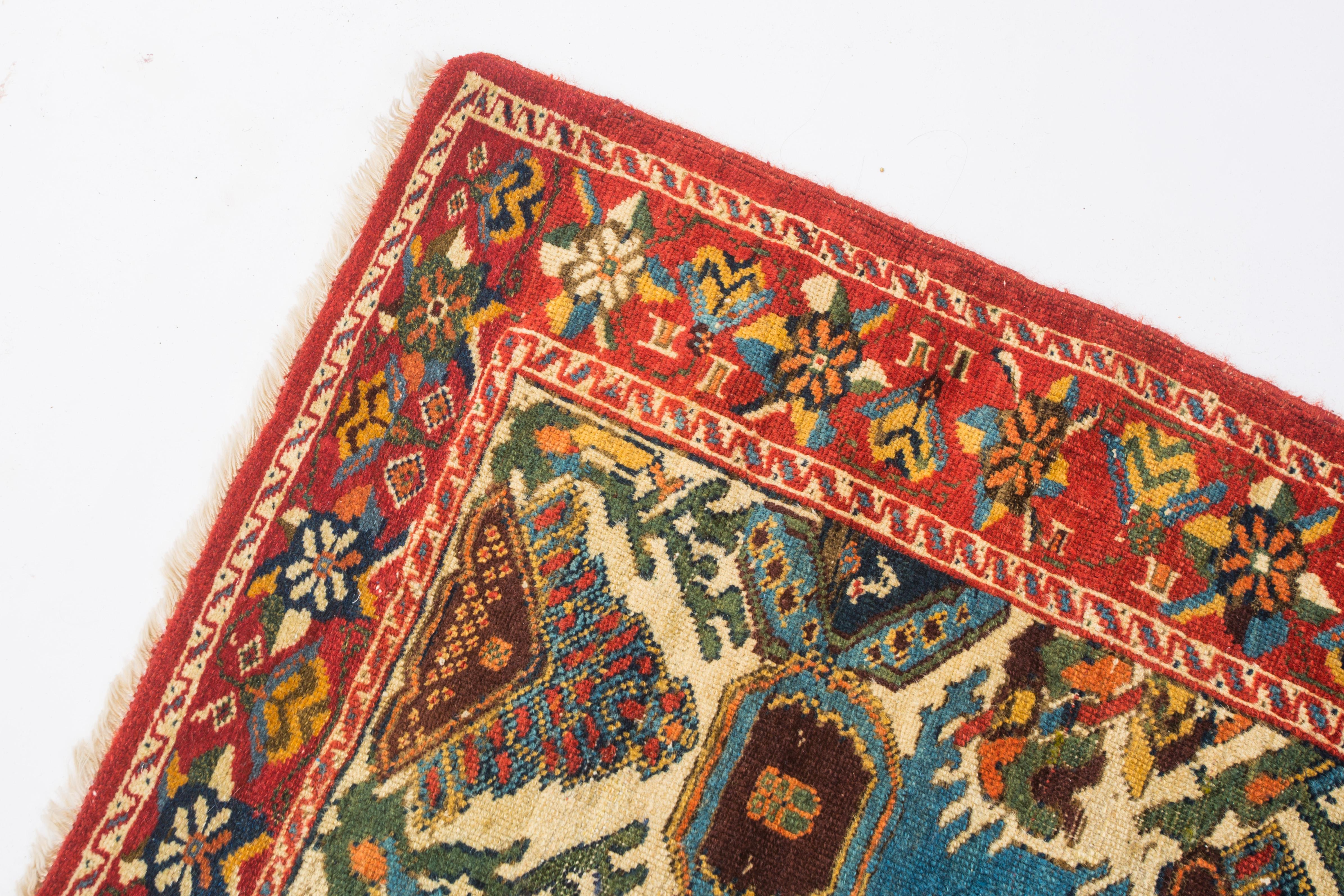 Wool Astonishing 19th Century Rare Afshar Tribal rug  featured in famous book  For Sale
