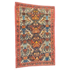 Antique Astonishing 19th Century Rare Afshar Tribal rug  featured in famous book 