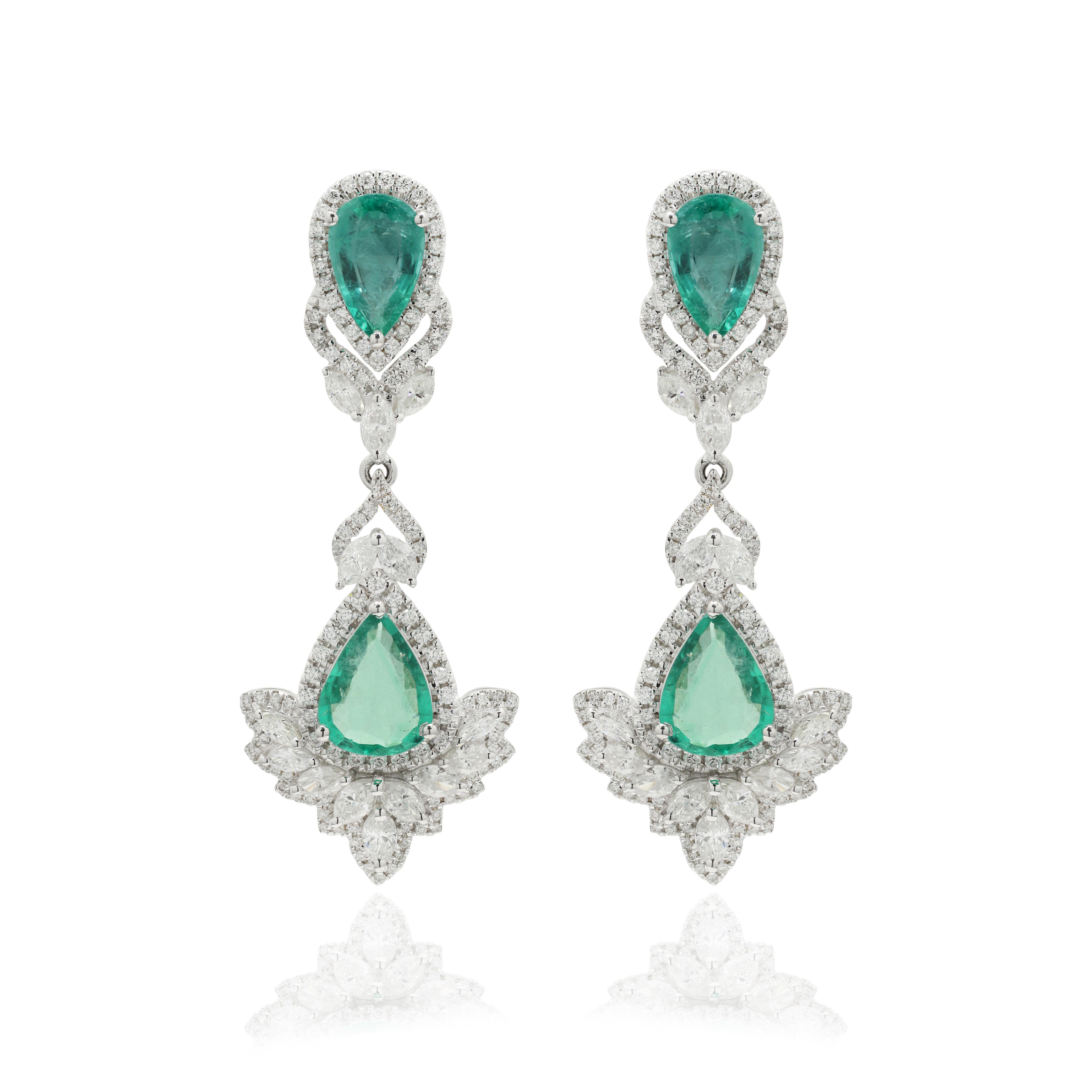 emerald earrings wedding