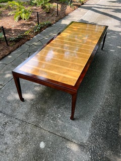 Astonishing Bookmatched Elm Parquetry Dining Table by Michael Taylor for Baker