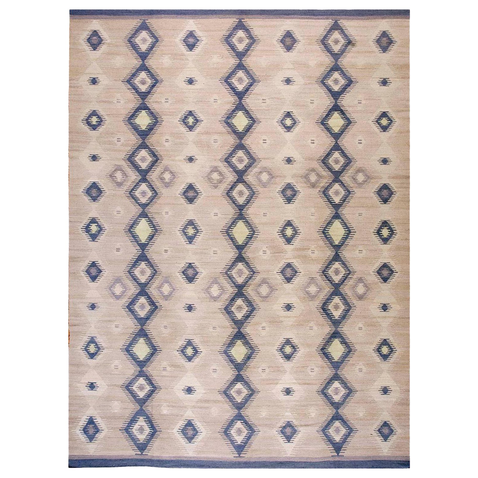 Astonishing Contemporary Handwoven Southwestern Style Flat Weave Rug 9 x 12