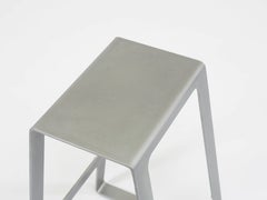 A_Stool in Zinc-Plated Steel Counter Height Stool by Jonathan Nesci