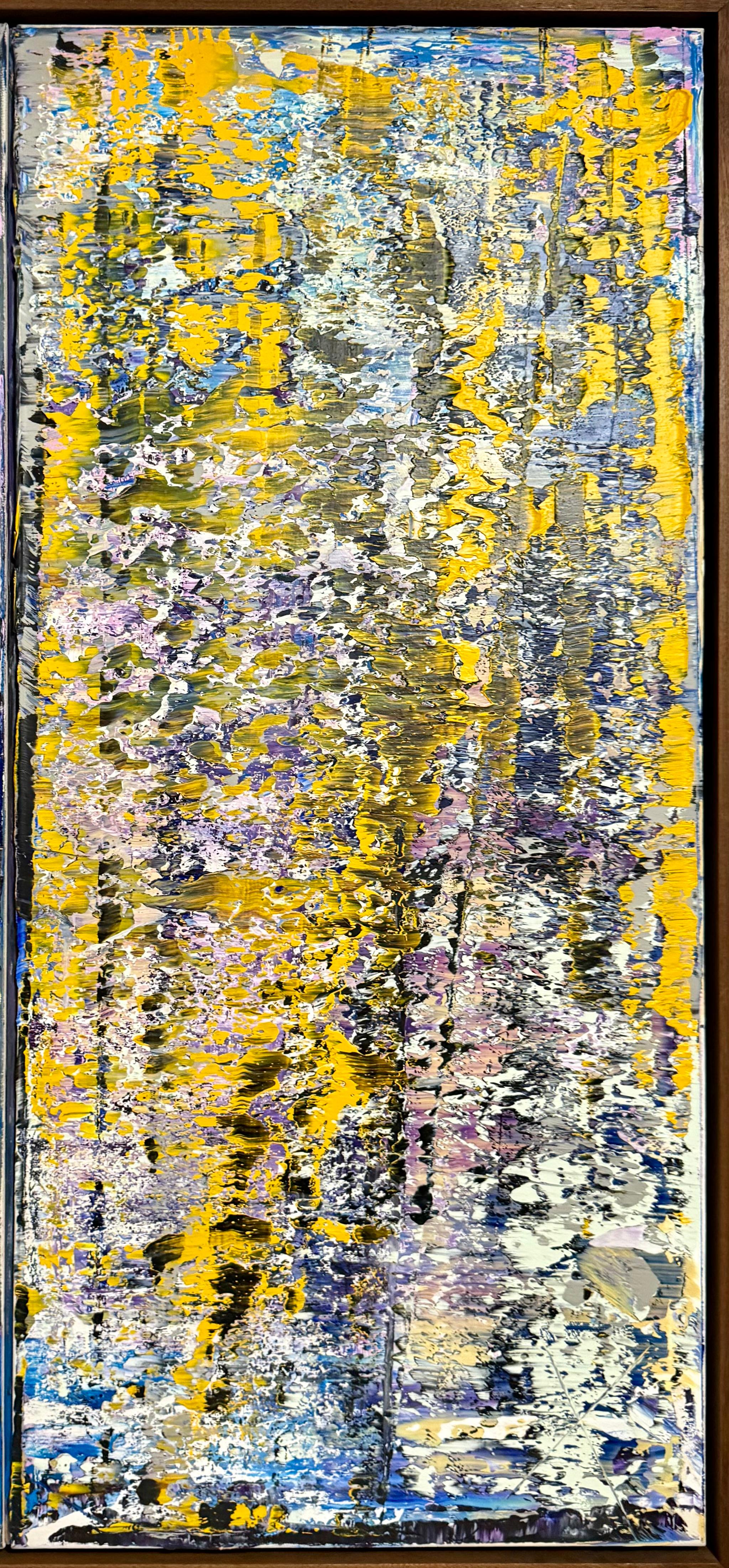 Grand diptyque latino-américain Peinture à l'huile moderniste abstraite Astor Milan Salcedo en vente 10