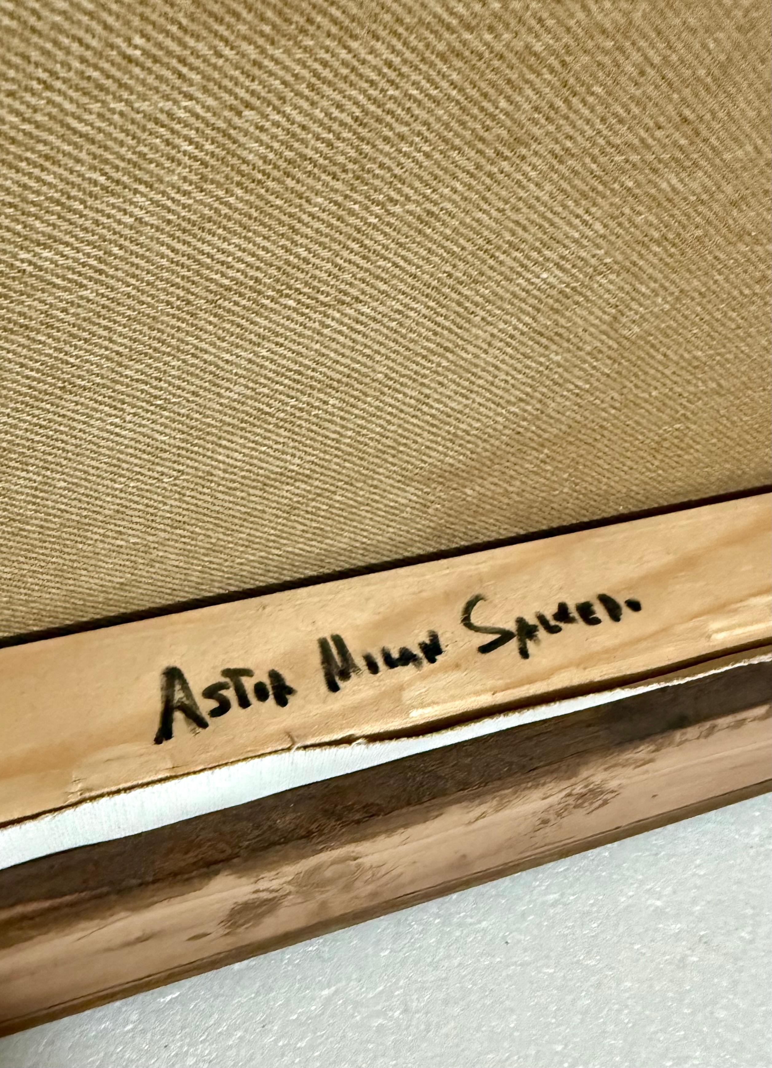 Grand diptyque latino-américain Peinture à l'huile moderniste abstraite Astor Milan Salcedo en vente 16