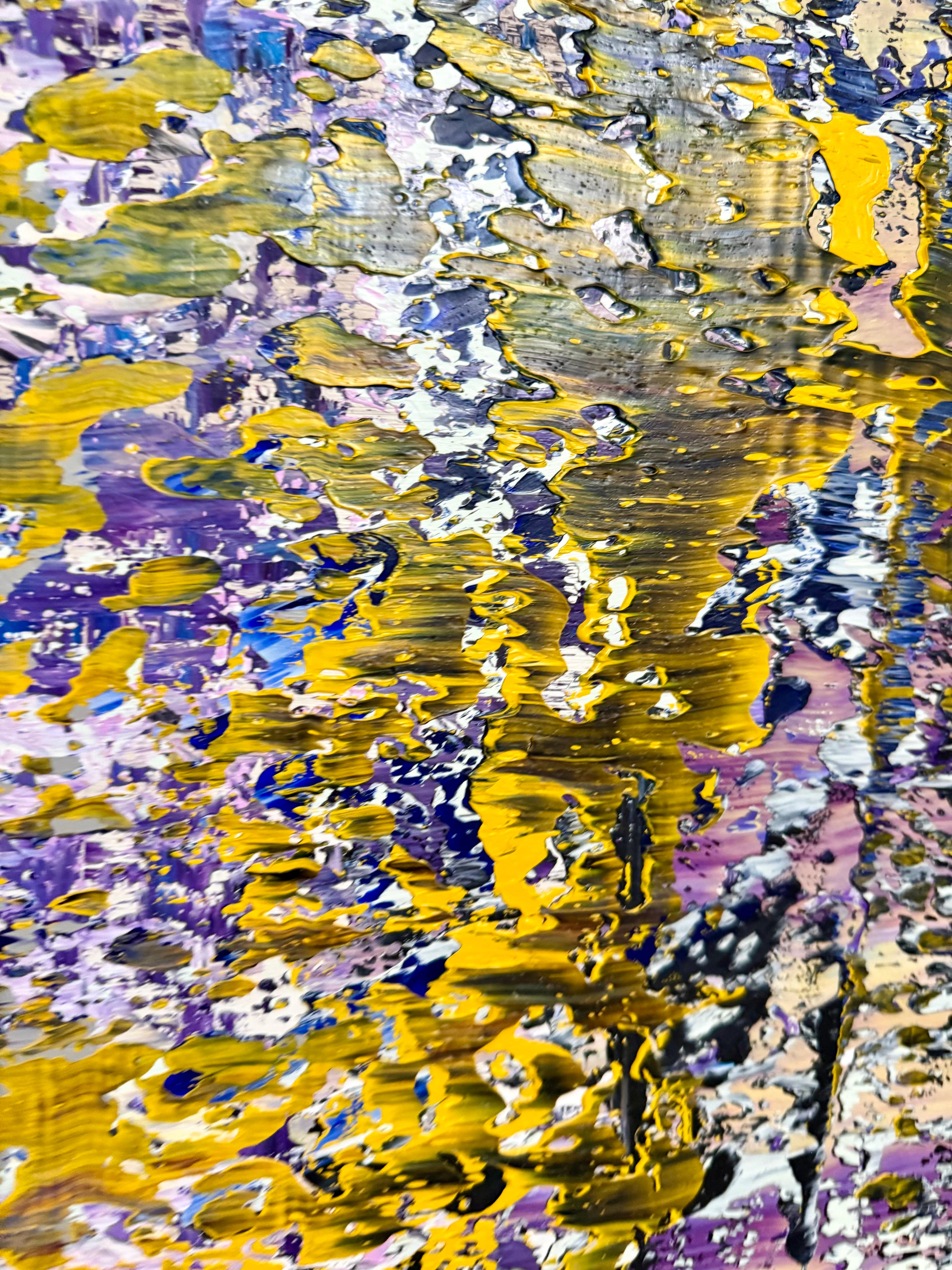 Grand diptyque latino-américain Peinture à l'huile moderniste abstraite Astor Milan Salcedo en vente 4