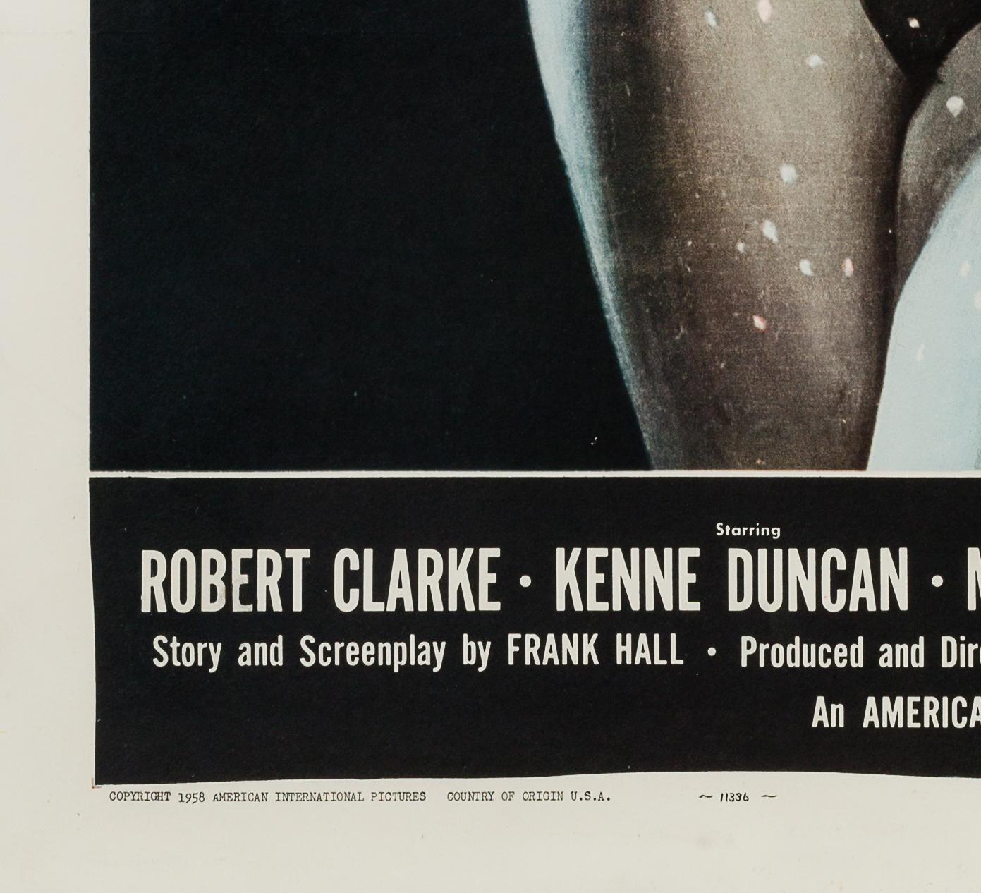 Américain Étonnante affiche originale du film américain « She Monster », Kallis, 1958