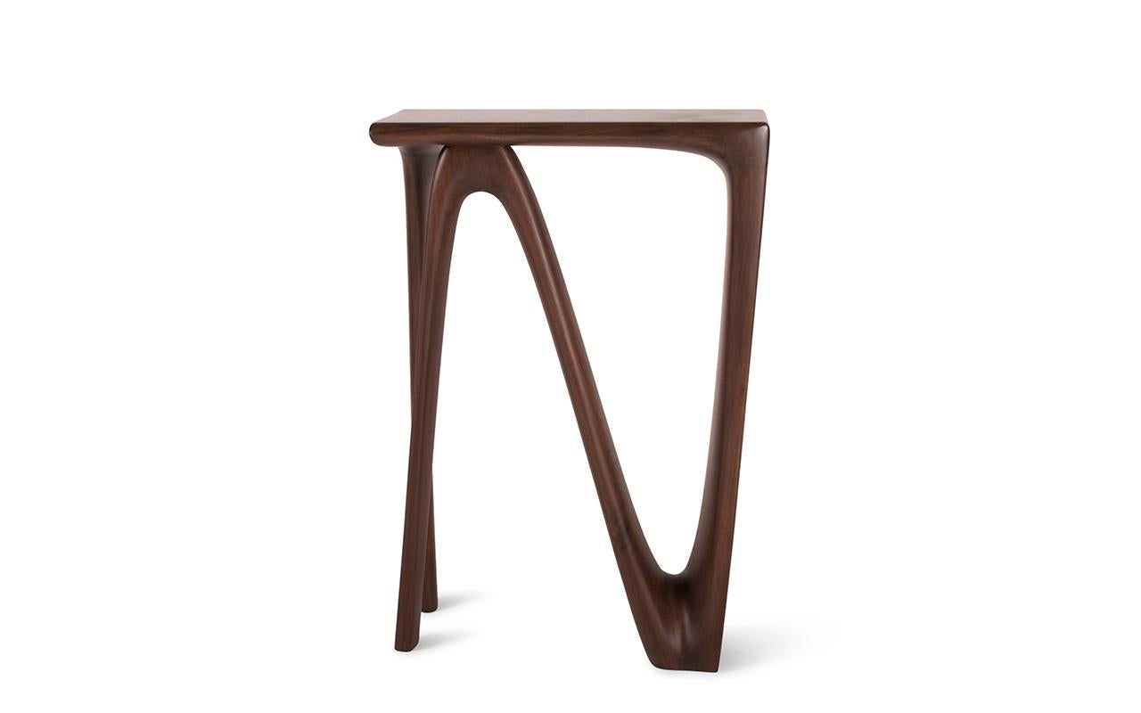 Contemporary Astra Console Table in Ebony stain on Ash wood by Amorph For Sale