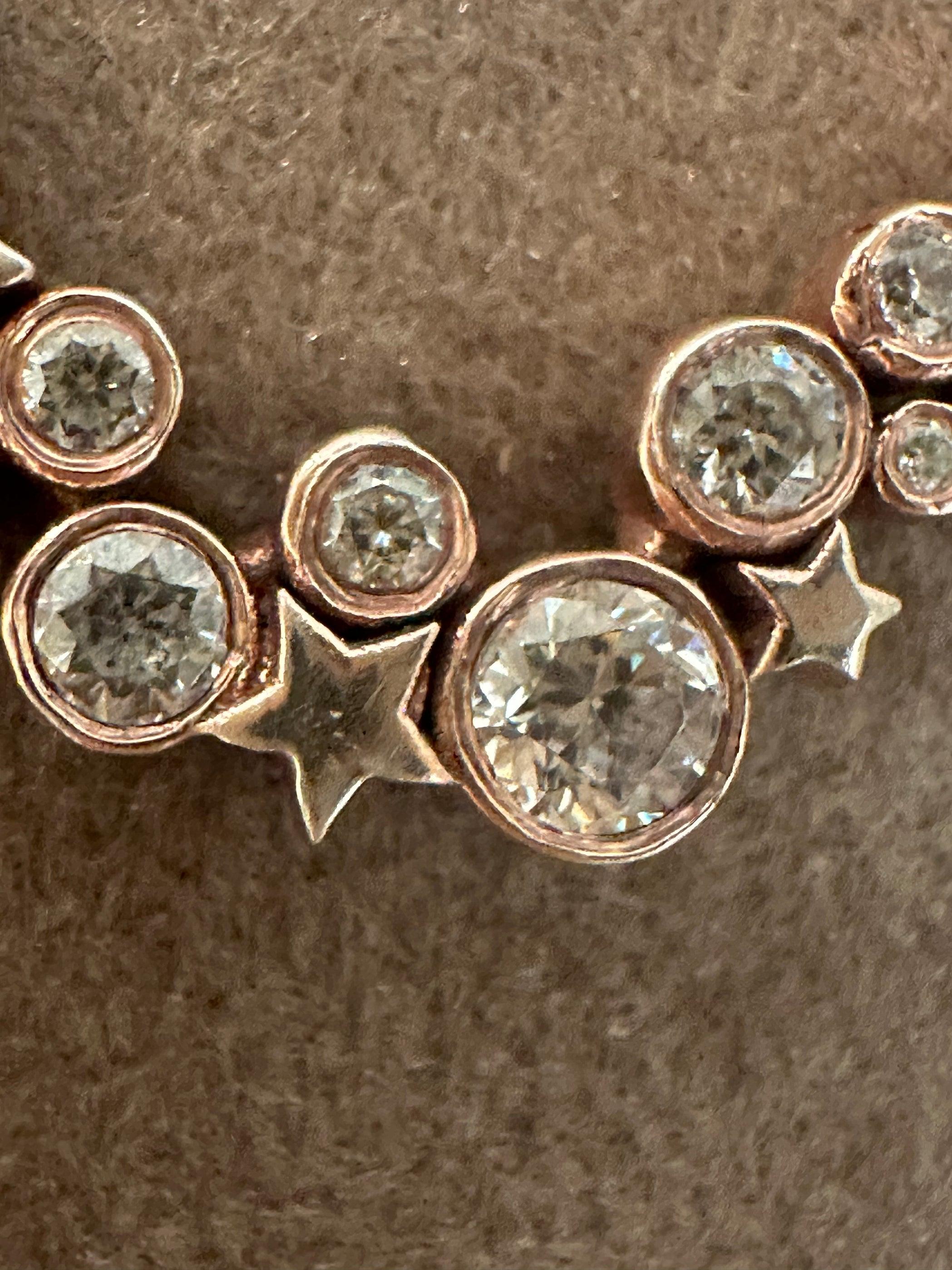 Astra Constellation-Halskette aus 18 Karat Gold mit Diamanten 1