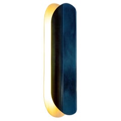 Astra Mega Marbled Blue Brass Sconce Designed by Victoria Magniant