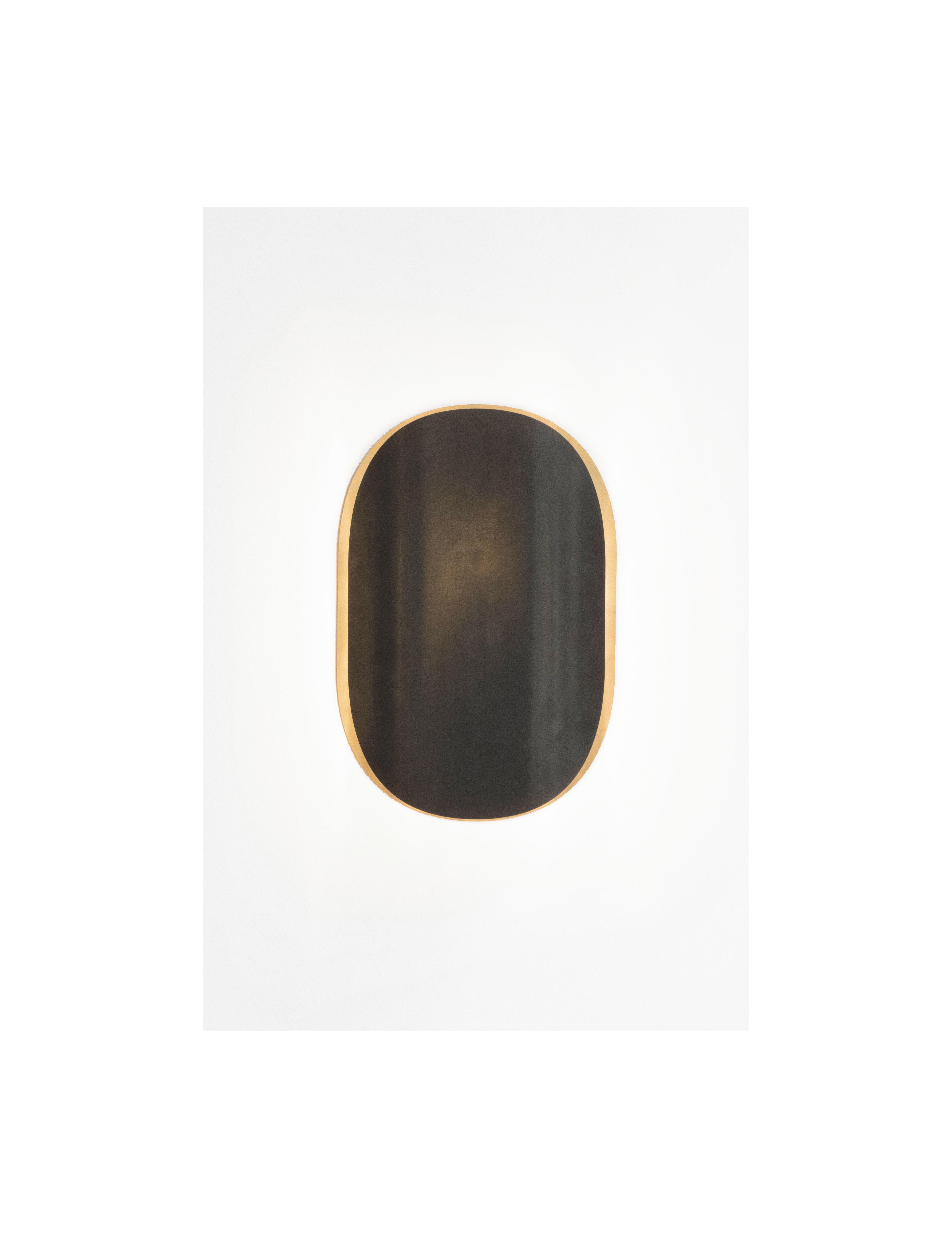 Astra Mezzo White Patina Brass Sconce Designed by Victoria Magniant For Sale 1