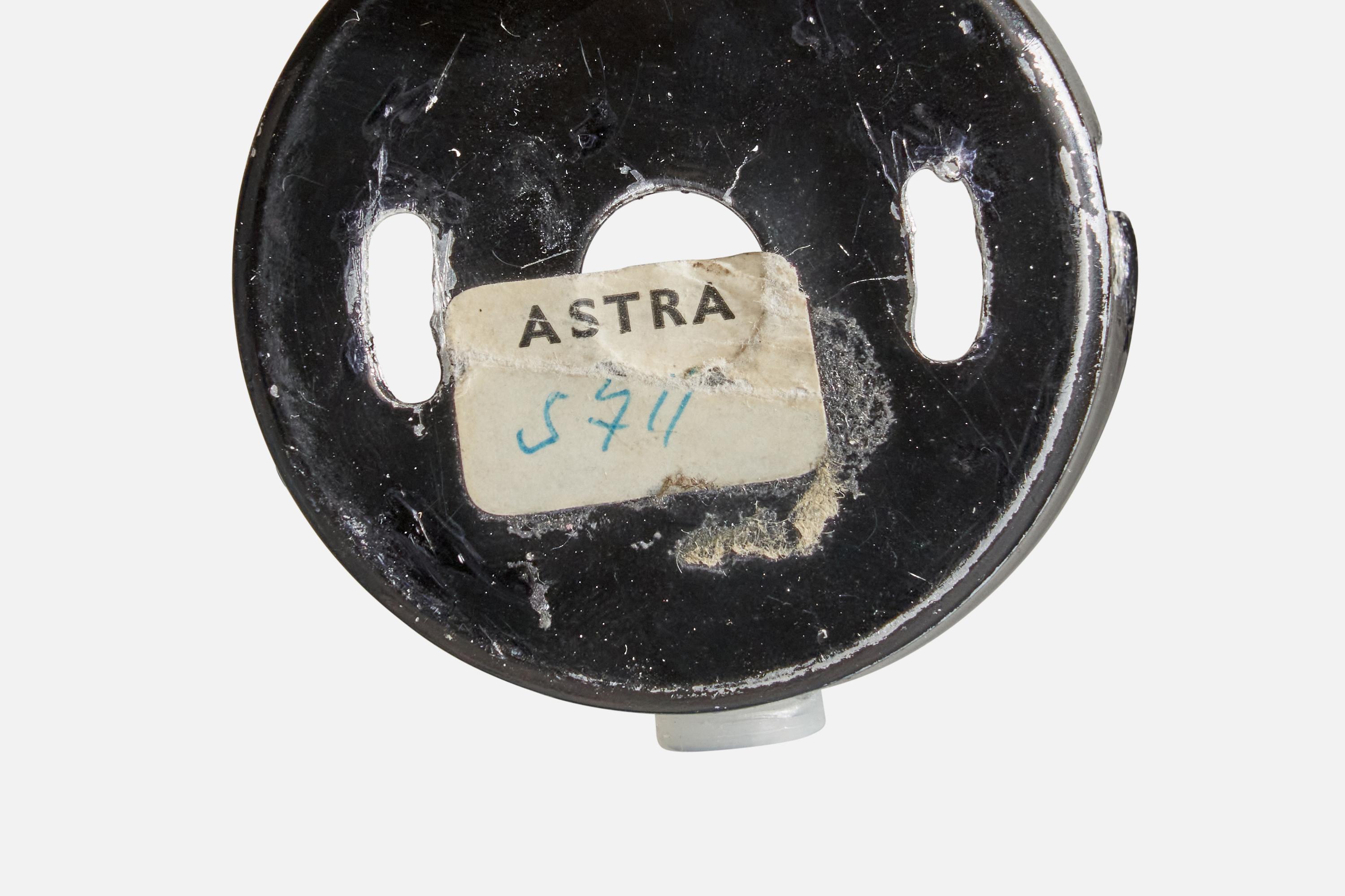 Astra, Wall Lights, Brass, Metal, Fabric, Norway, 1950s In Good Condition In High Point, NC