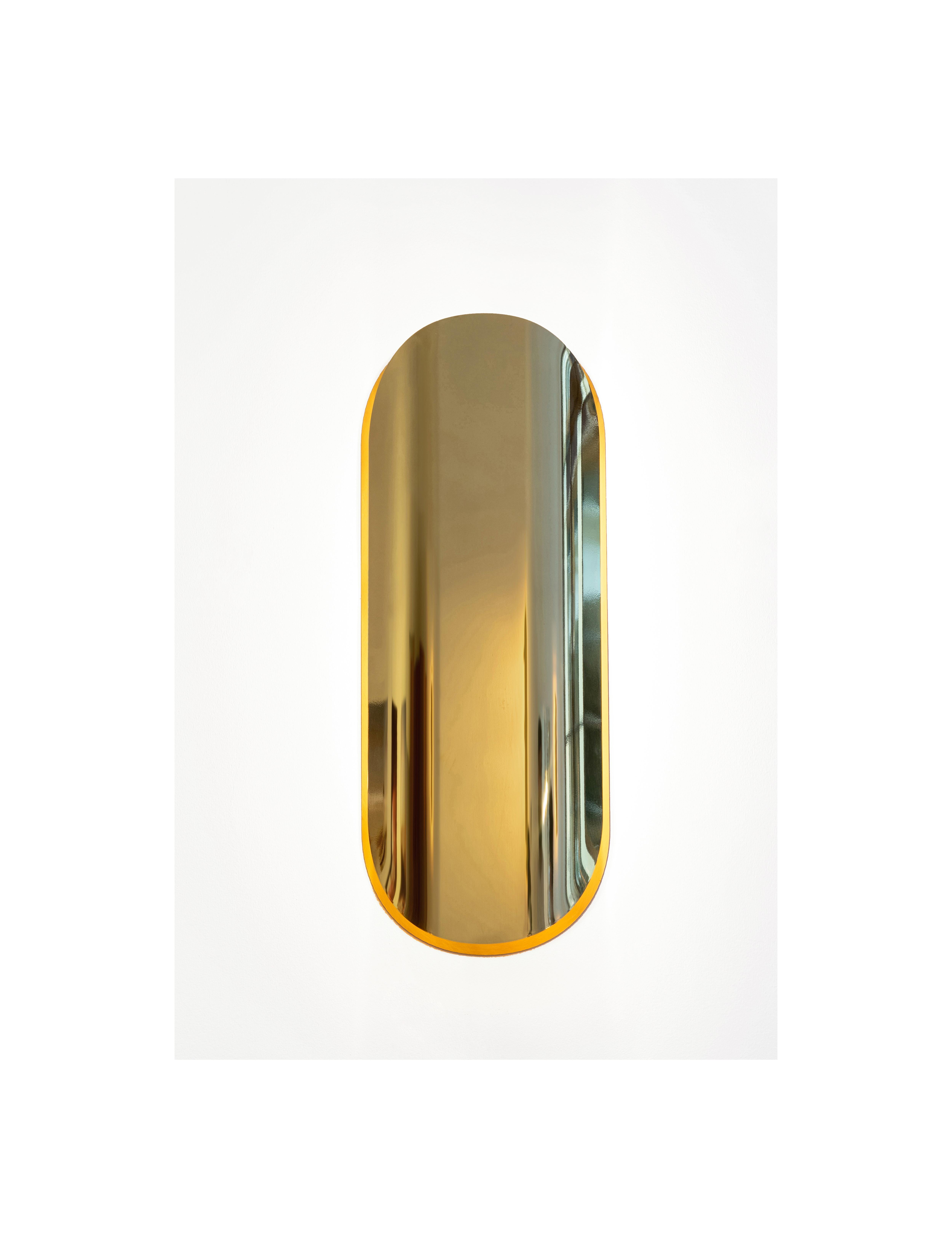 Contemporary Astra Mega White Patina Brass Sconce Designed by Victoria Magniant For Sale
