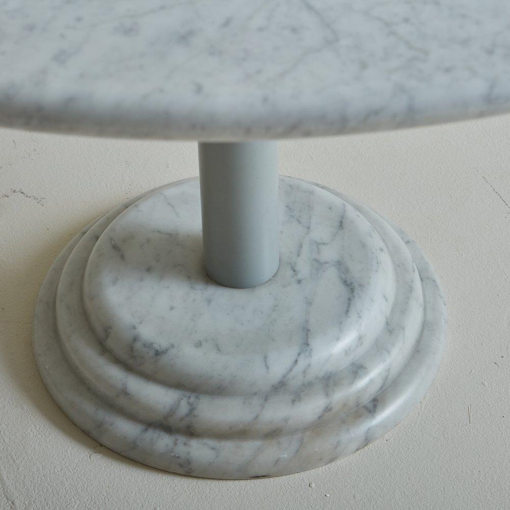 ‘Astragalo’ Dining Table in Carrara Marble by Antonia Astoria, Italy 1980s In Good Condition For Sale In Chicago, IL