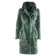 No brand Astrakan fur coat size M