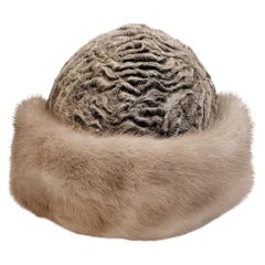 Retro Astrakhan Mink Ambassador Cossack Hat 1960´s 
