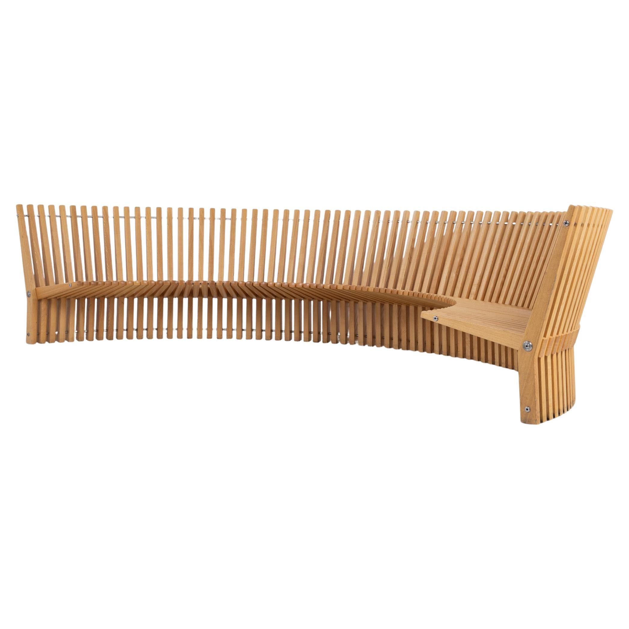 Astral - Banc en orme massif par Per Borre en vente