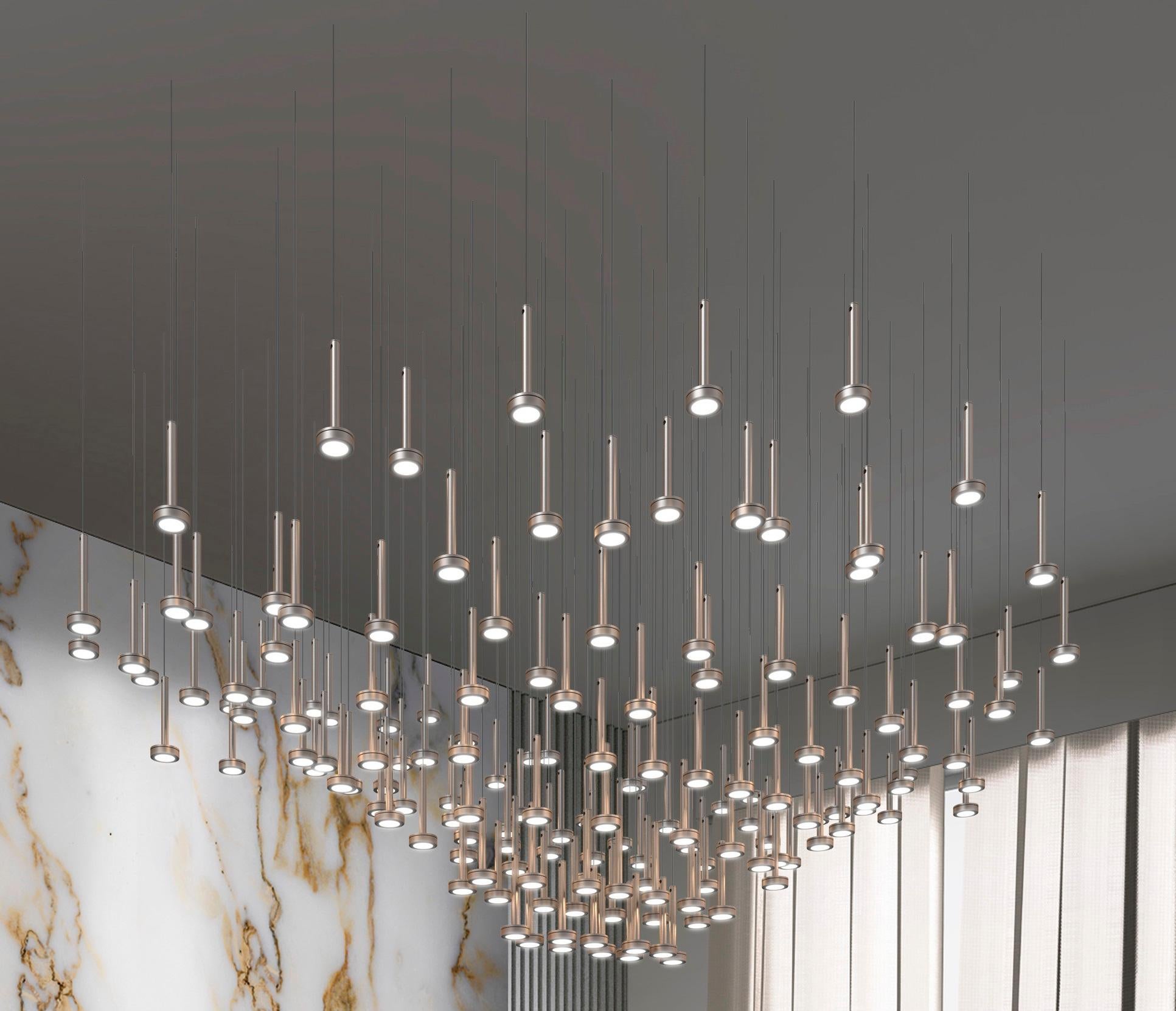 Astral Coolors S158 Kronleuchter von Euroluce Lampadari
Abmessungen: T 160 x B 220 x H 90 cm.
MATERIALIEN: Plexiglas und Aluminium.

Erhältlich in verschiedenen Farben. Preise können abweichen. Alle unsere Lampen können je nach Land verkabelt