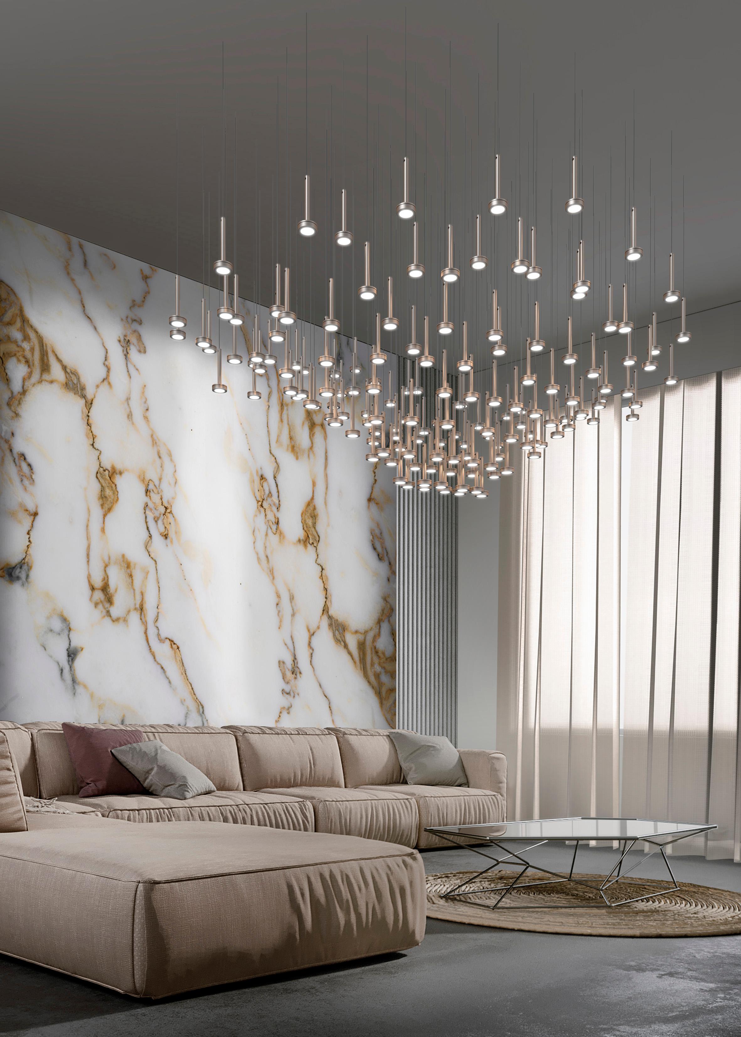 Astral Coolors S158 Kronleuchter von Euroluce Lampadari (Postmoderne) im Angebot