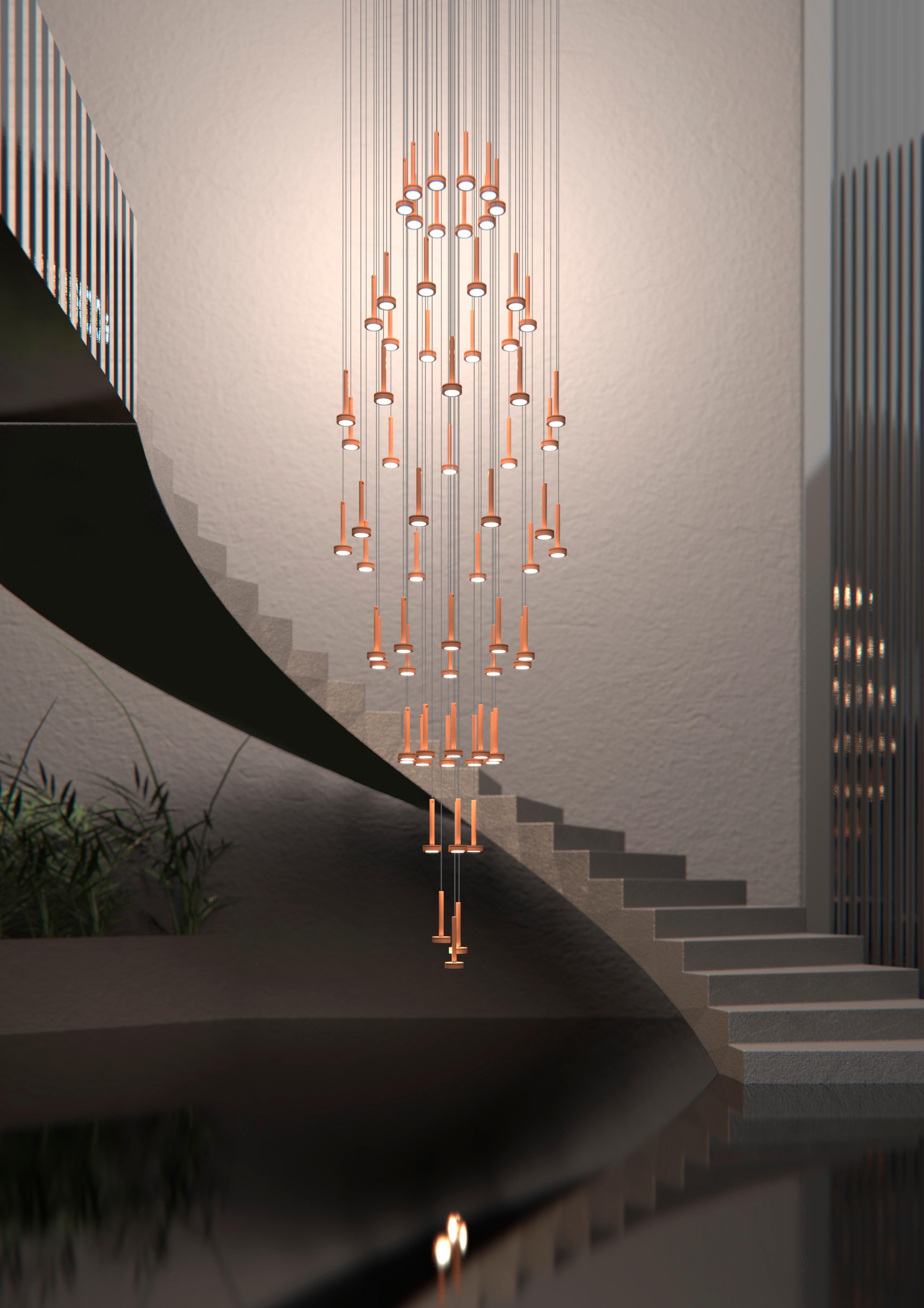 Italiano Lampada a sospensione Astral S1 Colors di Euroluce Lampadari in vendita